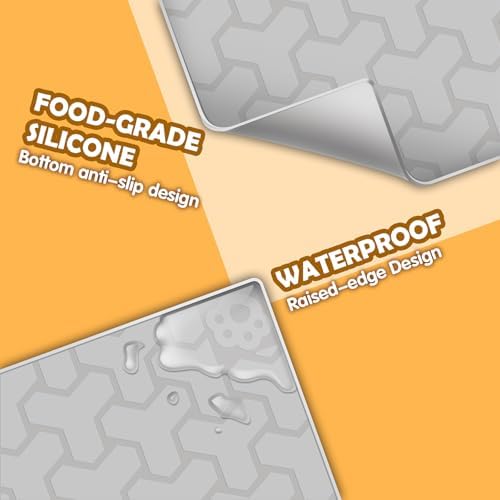 Silicone Cat Litter Mat 34"x22", 0.55‑Inch Raised Lip - Image 6
