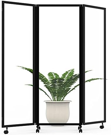 Stand Up Desk Store ReFocus Three-Panel Trifold Acrylic Room Divider Partition by SStandUpDeskStore