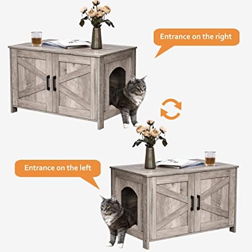 Homhedy 31.5" L Cat Litter Box Enclosure - Image 6
