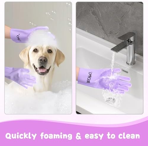 ROPO silicone gloves for pet grooming, and massage - Image 4