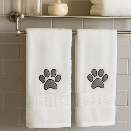 SmoothNovelty 2 Pcs Dog Paw Hand Towels - Image 5