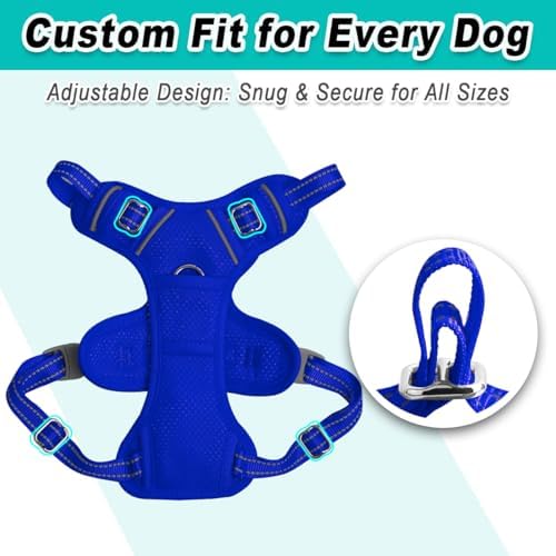 BARKBAY Dog Harness for Small Sized Dog No Pull Mesh 2 Clips Dog Vest - Image 6