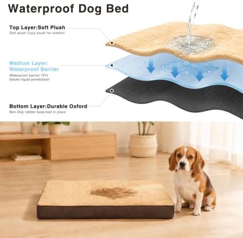 NUPIDA Waterproof XL Dog Bed for Crate - Image 5