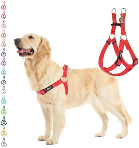 PUPTECK No Pull Dog Harness Medium Sized Step-in Adjustable Puppy Vest by PUPTECK