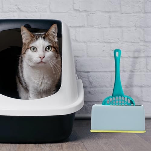 POPETPOP 2pcs Washable Cat Litter Scoop Holders Wear-Resistant Containers - Image 2