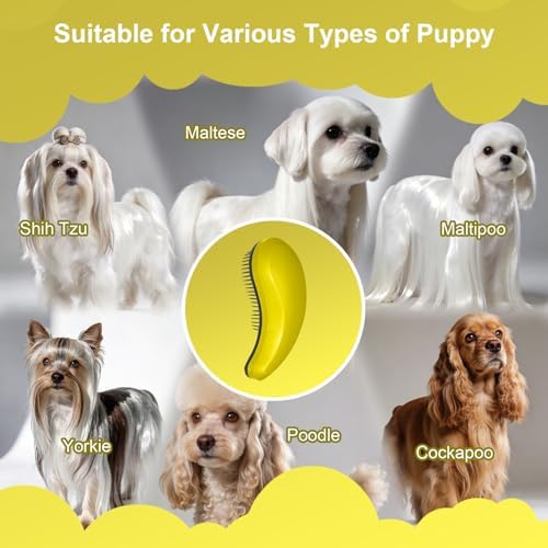 Small Dog Brush, Skin-friendly Soft Bristles - Image 6