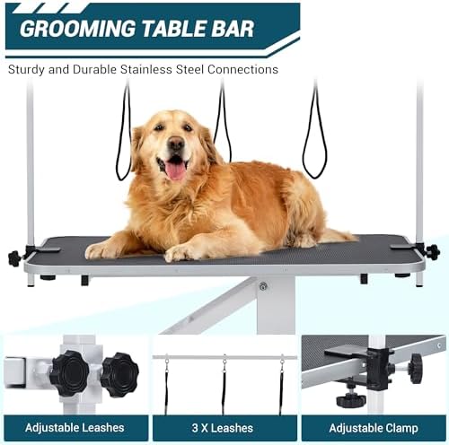43.3" Hydraulic Pet Grooming Table, Heavy Duty Hydraulic Grooming Table Max - Image 3