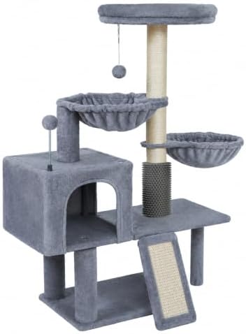 Smouatou Cat Tree with Cat Condo and Two Hammocks, Cat Tower with Scratching - Image 2