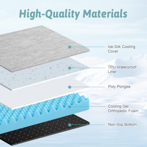 COZY KISS Cooling Orthopedic Dog Bed, Waterproof Lining - Image 6