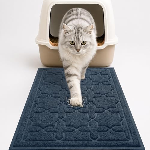 Yimobra Cat Litter Mat, Waterproof Litter Trap Mat, Dark Blue by Yimobra