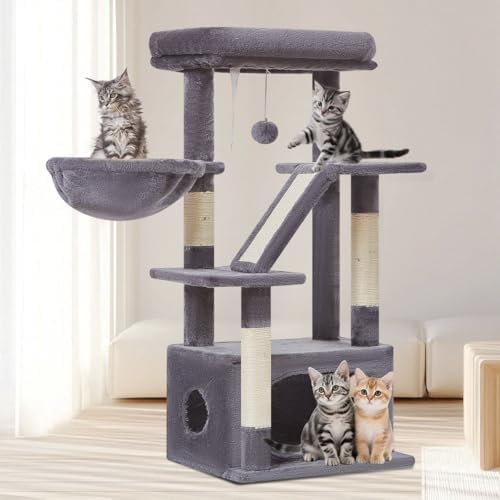 Taoqimiao Cat Tree, 38.5In Cat Tower by Taoqimiao