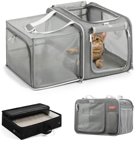 Pidipiti 20x14x14 Expandable car cat Carrier, by pidipiti