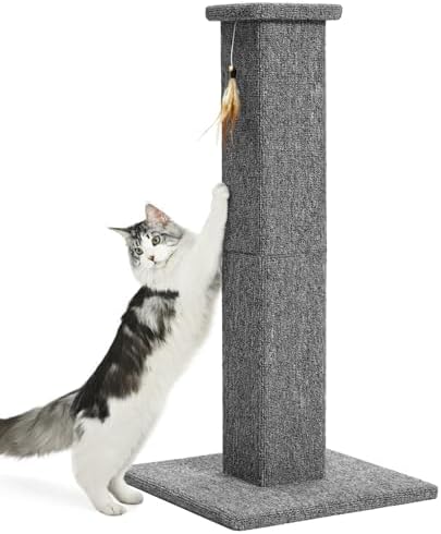 Made4Pets Cat Scratching Post for Indoor Cats, Carpet Cat Scratcher by Made4Pets