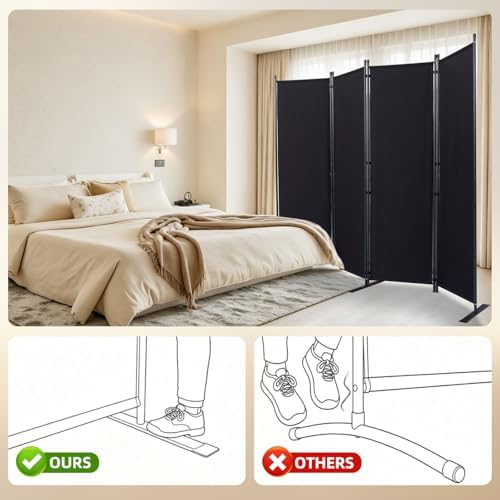 4 Panel Wide Room Divider Wall Screen - Image 2
