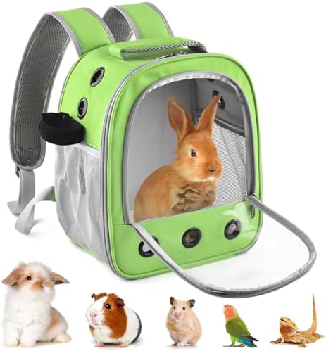 DBNESS Guinea Pig Carrier Backpack, Portable Rabbit Travel Carring Bag by DBNESS
