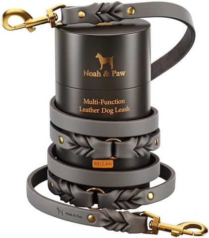 Noah & Paw Hands Free Dog Leash Leather Dog Leash by NoahPaw