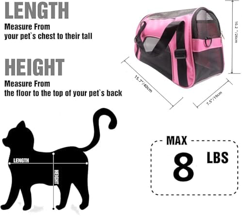 ZaneSun Cat Carrier, Soft-Sided Pet Travel Carrier - Image 2
