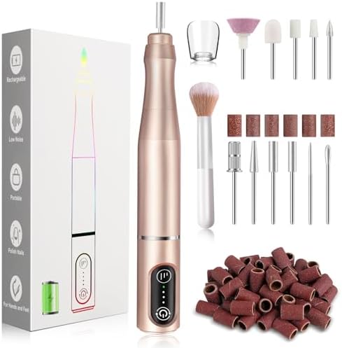 TUOBEO Cordless Nail Drill Electric Nail File Kit, Rechargeable Efile Set by TUOBEO