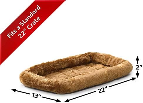 QuietTime by MidWest 22" Dog Crate Bolster Bed, Small Breeds - Image 2