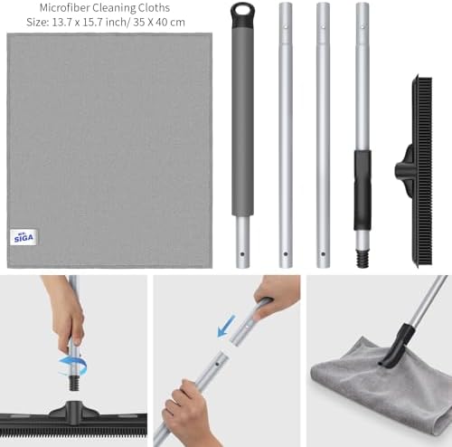 MR.SIGA Pet Hair Removal Rubber Broom - Image 6