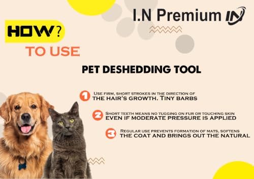 Cat Brush for Shedding & Cat grooming tool for Indoor Pet Grooming Tool Cats - Image 3