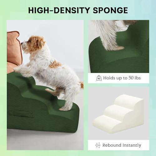Mesa Lemon 3 Step Dog Stairs Pet Ramp - Image 5