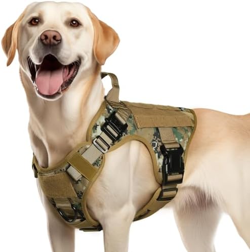 rabbitgoo Tactical Dog Harness for Medium, Heavy Duty Military No Pull Vest by rabbitgoo