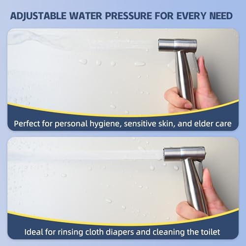Handheld Bidet Sprayer for Toilet, Hot & Cold, Adjustable Water Pressure - Image 5