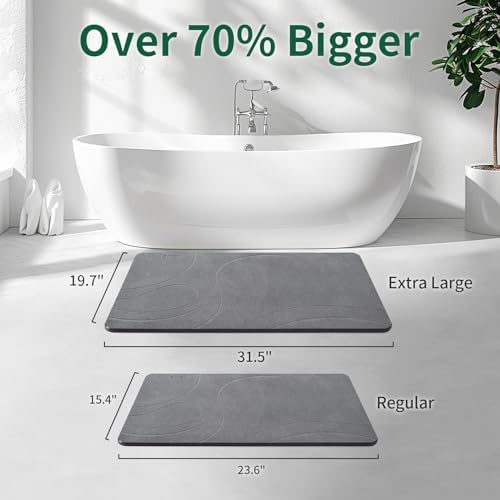 XMarrat Extra Large Stone Bath Mat - Image 2