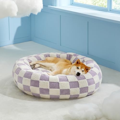 Lesure Shown on TV Jacquard Donut Dog Beds Large Sized Dog - Image 5