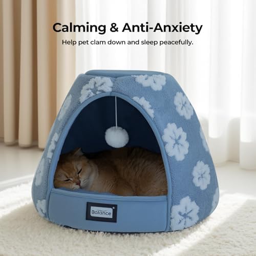 BALANCE Cat Beds for Indoor Cats, 2-in-1 Cat Bed Cave - Image 3