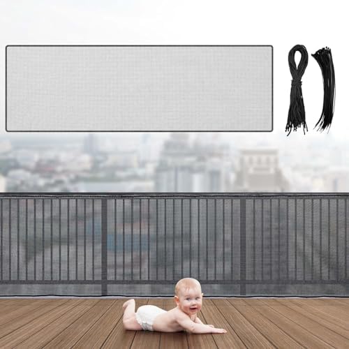 Hosuly Banister Guard Balcony Netting, 18 x 3 ft, 1 Set by Hosuly