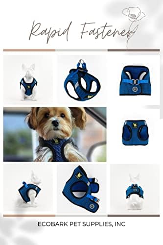 EcoBark Step in Dog Harness, Reflective Mesh Vest, Royal Blue Sport - Image 5