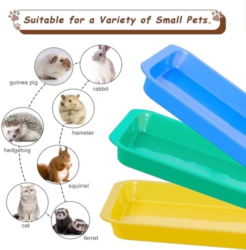 3 Pcs Kitten Litter Box, 9.6"*7.2''*0.9'' Plastic Portable Small Litter Pan Low - Image 2