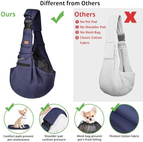 CUBY Adjustable Dog Cat Sling Carrier - Image 2
