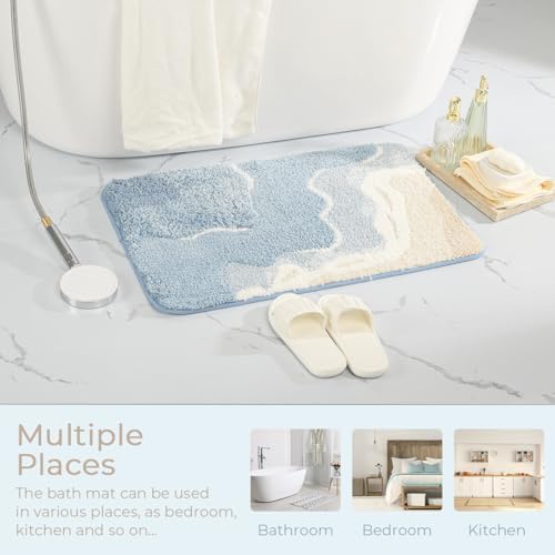 Cute Ocean Bathroom Rug Super Absorbent Bath Mat Machine Washable and Non Slip - Image 7