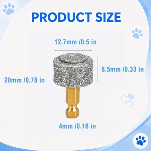 20-Pack Diamond Dog Nail Grinder Replacement Heads - Image 6