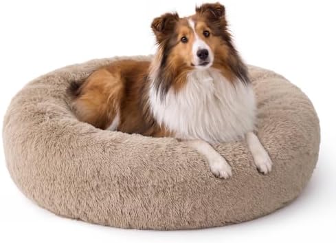 Bedsure SupportMax® Calming Dog Bed Medium Size Dog Washable Pet Bed by BEDSURE
