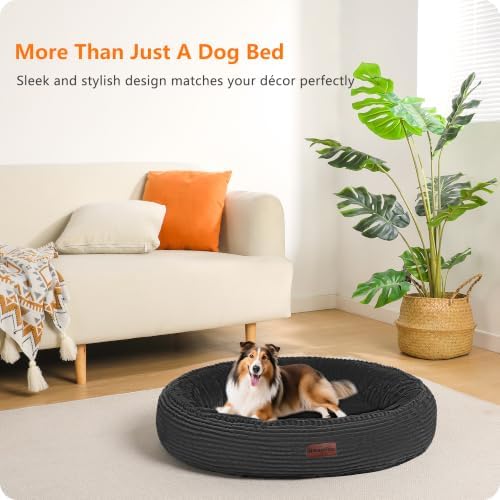 Dwanton Orthopedic Medium Dount Dog Bed, Egg-Crate Foam Round Dog Sofa - Image 7