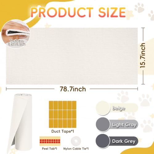 Cat Scratch Furniture Protector, Self-Adhesive Cat Couch Protector - Image 6
