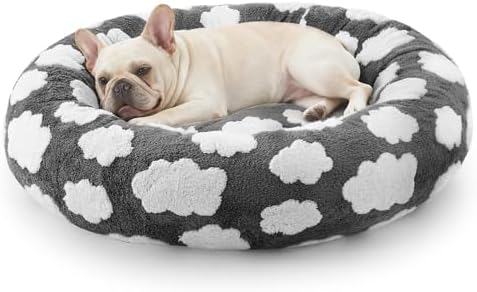 JOEJOY Jacquard Donut Round Small Dog Bed by JOEJOY