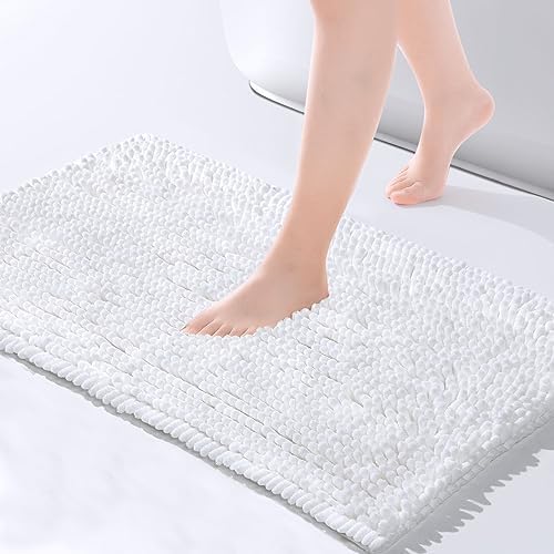 FRESHMINT Large Chenille Bathroom Rugs Mat 36”x24”, Non-Slip Bath Matf or by FRESHMINT