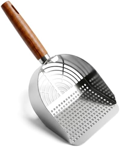 COMNICO Stainless Steel Cat Litter Scoop Dual Sifting Kitten Pooper Lifter by COMNICO