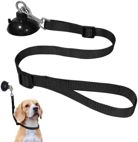 Dog Bathing Tether with Heavy Suction Cup, Dog Grooming Tub Restraint Noose by Periflowin