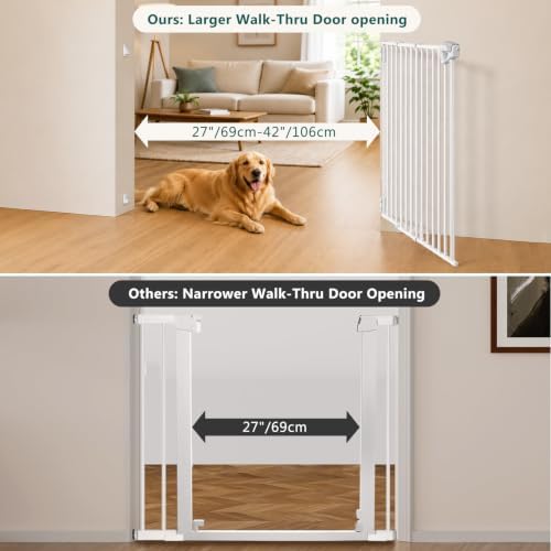 27"-42" Extra Wide Dog Gates for Doorways - Image 6