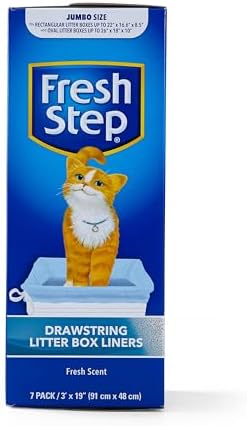 Fresh Step Drawstring Cat Litter Liners, 3 ft x 19 in, 7 Ct - Image 5