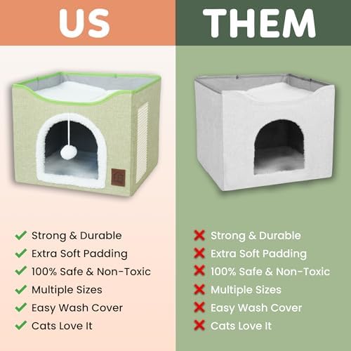 EverBrightly Cat Condo Bed | Foldable Pet Cave - Image 3