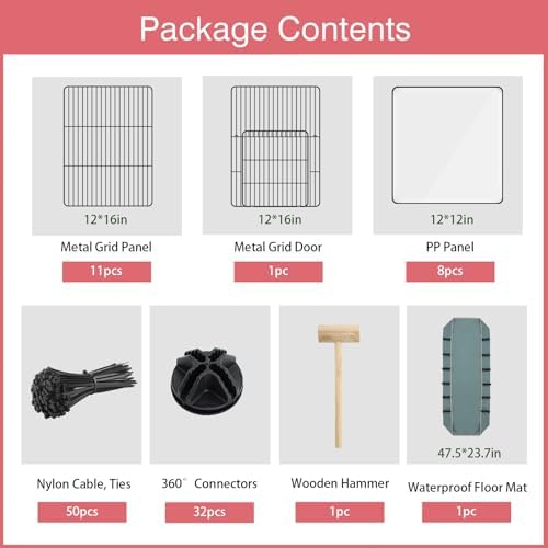 VISCOO 20 Panels Small Animal Playpen - Image 2