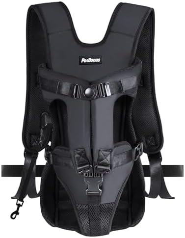 PetBonus Pet Front Dog Carrier Backpacks, Adjustable Pet Backpack, Legs Out by Petbonus