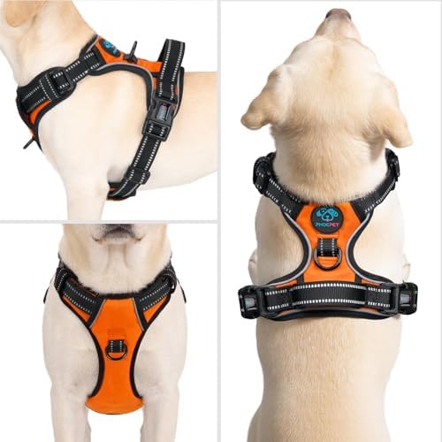PHOEPET No Pull Dog Harnesses for Small Puppies Reflective Adjustable - Image 2